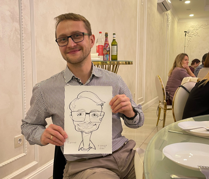 Рисунок за пять минут, Михаил Шабалин, шаржист